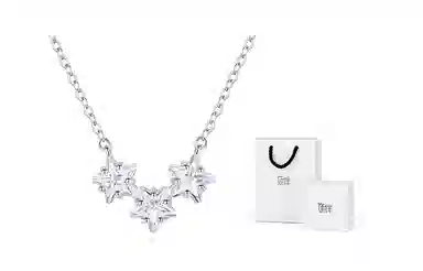 饰伴 小星星项链 一颗一颗亮晶晶轻奢小众 轻奢项链 小众锁骨链 女款