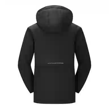 鸭鸭 纯色连帽加厚大口袋羽绒服 男款