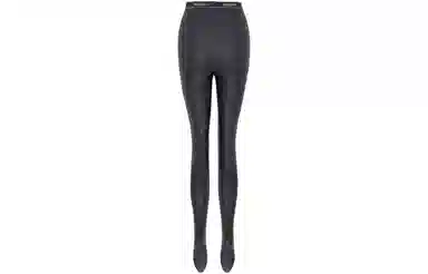 Saint Laurent SS23 Letter Knit Leggings Black