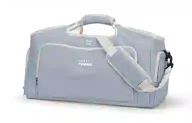 轻骑者 潮流大容量运动健身游泳便携旅游外出露营内置干湿分离独立鞋仓 织物 旅行包斜挎包健身包 大号 男女同款情侣款 米白