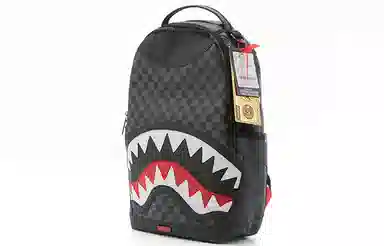 Sprayground Shark Mouth Checkered Backpack
