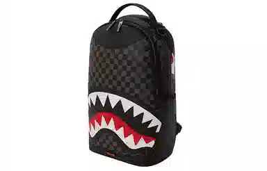 Sprayground Shark Mouth Checkered Backpack