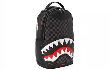 Sprayground Shark Mouth Checkered Backpack