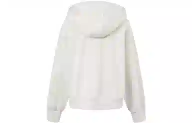 中国李宁 纯色连帽套头宽松卫衣 女款 花灰