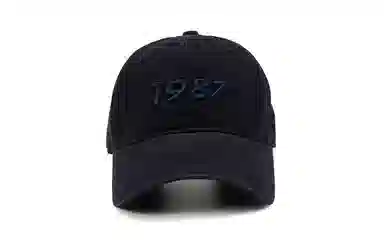 白卷 软顶数字刺绣遮阳 鸭舌帽 男女同款情侣款