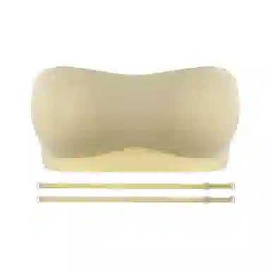 内在密码 无肩带内衣无痕隐形果冻条薄款美背抹胸