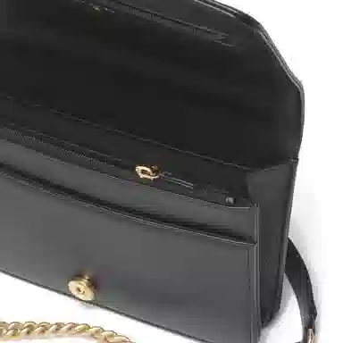 CHANEL 23B Quilted Shoulder Bag Black