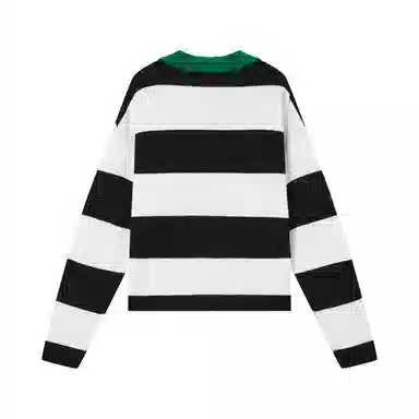 森马 宽松撞色套头长袖针织衫 女款