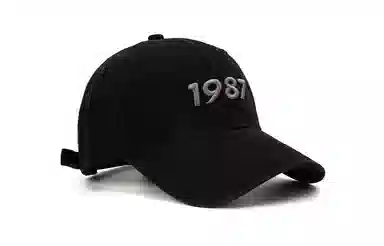 白卷 软顶数字刺绣遮阳 鸭舌帽 男女同款情侣款