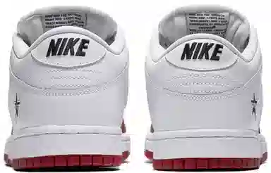 Supreme x Nike Dunk SB Low White Red
