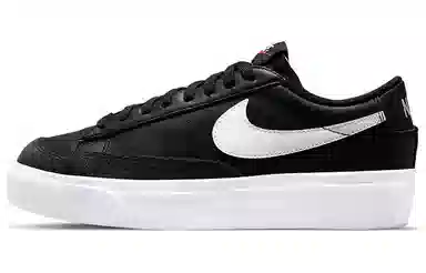 Nike Blazer Low Platform Black White
