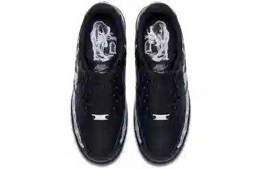Nike Air Force 1 Skeleton 'Black on Black'
