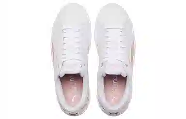 PUMA Smash Platform White Pink