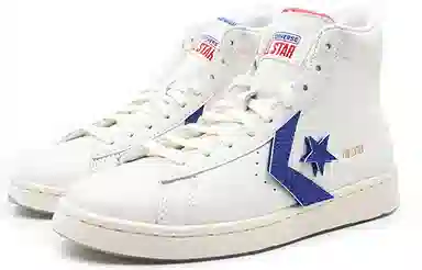 Converse Cons Pro Leather White Red Blue