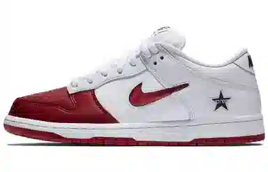 Supreme x Nike Dunk SB Low White Red