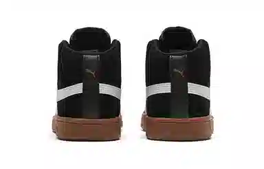 PUMA Smash V2 Mid Black White Brown