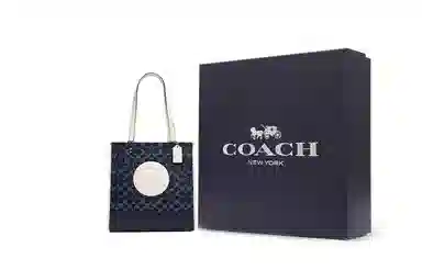 COACH Dempsey 30 ChambrayLogo Tote