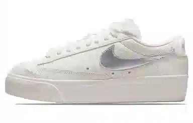 Nike Blazer Low Platform White Silver
