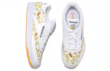 Reebok Club C 85 White Yellow Smiley