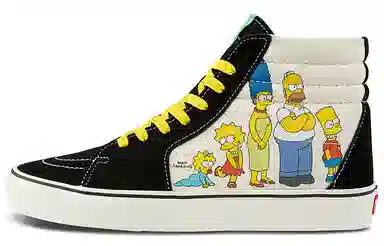 Vans SK8 High The Simpsons Black White