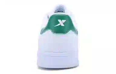 特步 低帮 板鞋 男款 白绿