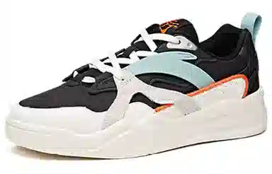 Anta Low Top Sneakers Black White Green