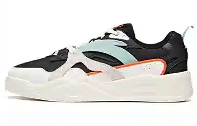 Anta Low Top Sneakers Black White Green