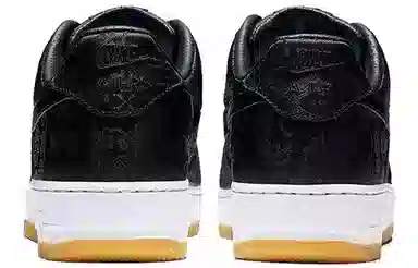 Fragment Design x CLOT x Nike Air Force 1 Black Silk