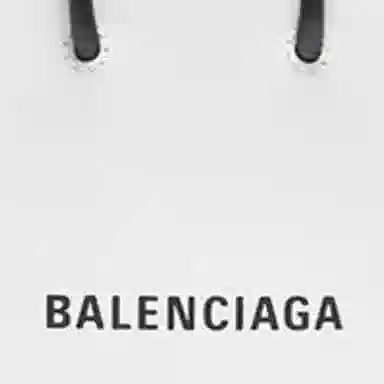 Balenciaga Logo Tote Bag White