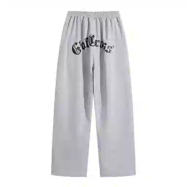 GOLFCROSS Pentagon Letter Print Straight Casual Pants