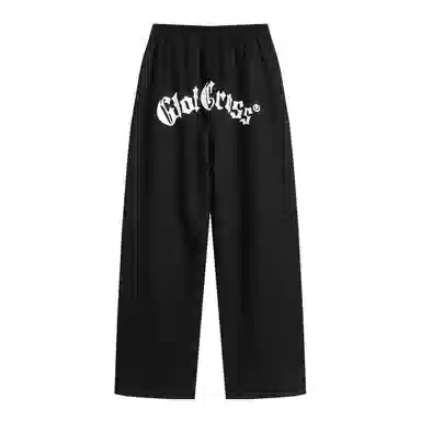 GOLFCROSS Pentagon Letter Print Straight Casual Pants