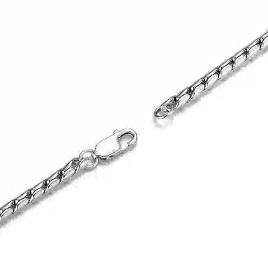 IDEAGEMER Emil Cuban Chain Bracelet 925 Silver