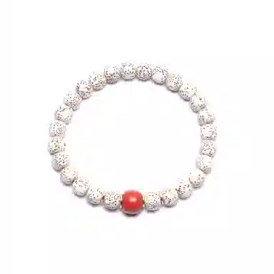 潘家园 星月菩提搭配朱砂老型桶珠合金隔片点缀完美结合 星月菩提 菩提类手串 男女同款情侣款