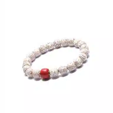 潘家园 星月菩提搭配朱砂老型桶珠合金隔片点缀完美结合 星月菩提 菩提类手串 男女同款情侣款