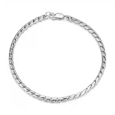 IDEAGEMER Emil Cuban Chain Bracelet 925 Silver