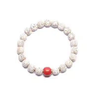 潘家园 星月菩提搭配朱砂老型桶珠合金隔片点缀完美结合 星月菩提 菩提类手串 男女同款情侣款