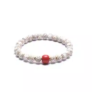 潘家园 星月菩提搭配朱砂老型桶珠合金隔片点缀完美结合 星月菩提 菩提类手串 男女同款情侣款