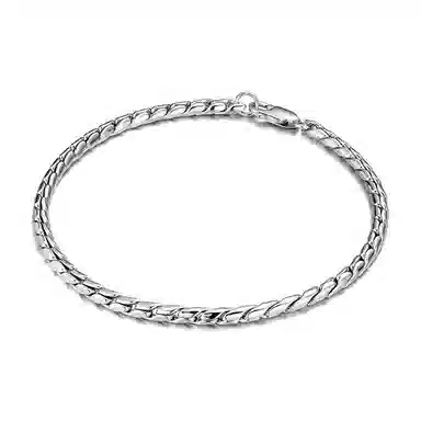 IDEAGEMER Emil Cuban Chain Bracelet 925 Silver
