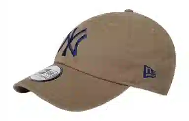 New Era MLB NY Curved Visor Cap Khaki