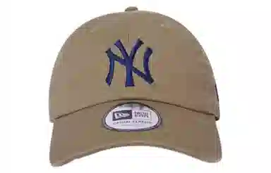 New Era MLB NY Curved Visor Cap Khaki