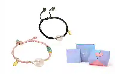 饰伴 钟于系列 原创设计 平安好运平安扣福牌手饰 编织绳 手链 女款