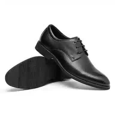 乔奈 英伦商务真皮系带 正装皮鞋 男款 黑色