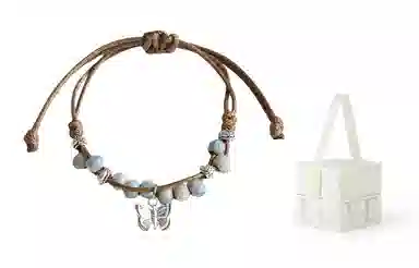 饰伴 国潮小众设计感复古新国风文艺蝴蝶手链 时尚潮流可爱百搭手饰 女款