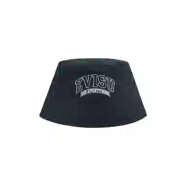 EVISU Black Bucket Hat