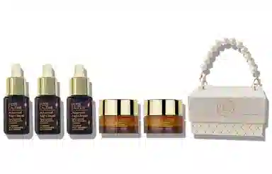 雅诗兰黛 第五代小棕瓶抗蓝光熬夜眼霜 轻奢珍珠小香风礼盒 紧致改善眼部暗沉