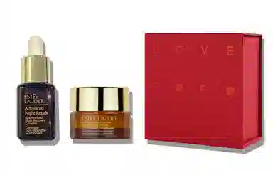 雅诗兰黛 第五代小棕瓶熬夜眼霜+第七代小棕瓶精华液 修护淡纹紧致 小棕瓶眼霜精华心意至上套装