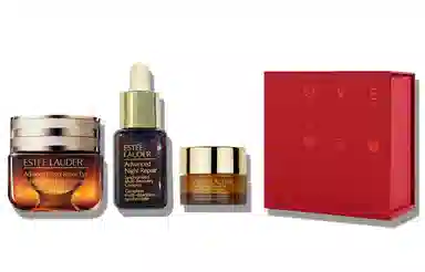 雅诗兰黛 第五代小棕瓶熬夜眼霜+第七代小棕瓶精华液 修护淡纹紧致 小棕瓶眼霜精华心意至上套装