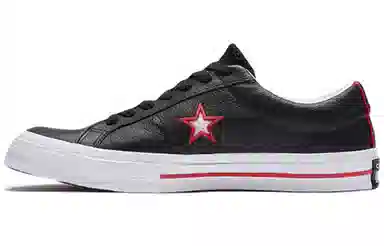 Converse One Star Low Black Red