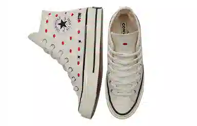 Converse 1970s Chuck Taylor All Star Valentine's Day High Top White Red