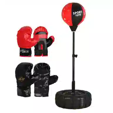 宏登 青少年儿童拳击速度球 不倒翁立式沙袋反应球 家用室内速度球 玩具